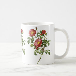 bloemen Floral Red Rose of Love van Redoute Koffiemok