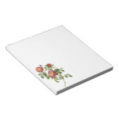 bloemen Floral Red Rose of Love van Redoute Notitieblok (Schuin)