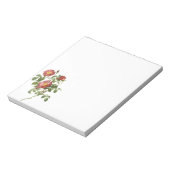 bloemen Floral Red Rose of Love van Redoute Notitieblok (Gedraaid)