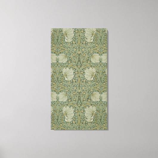 bloemen Floral William Morris Pimpernel Canvas Afdruk (Voorkant)