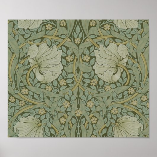 bloemen Floral William Morris Pimpernel Poster (Voorkant)