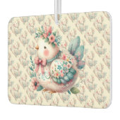 Bloemen Folk Vogel met Pastel Boho Charm Luchtverfrisser (Links)