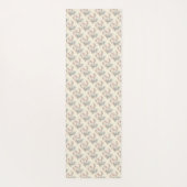 Bloemen Folk Vogel met Pastel Boho Charm Yogamat (Achterkant)