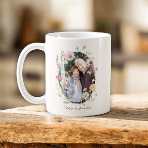 Bloemen Foto Aandenkenmok voor Grootouders Koffiemok