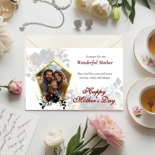 Bloemen Foto Moederdag Kaart