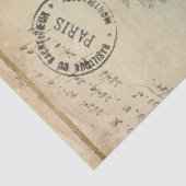 Bloemen Frans Blauw Roze Ephemera Decoupage Tissuepapier (Detail)