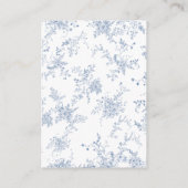 Bloemen Frans Blauw Trouwdetails QR Code Informatiekaartje (Achterkant)