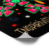 bloemen gaan op uw eigen manier inspirerend citaa poster (Hoek)