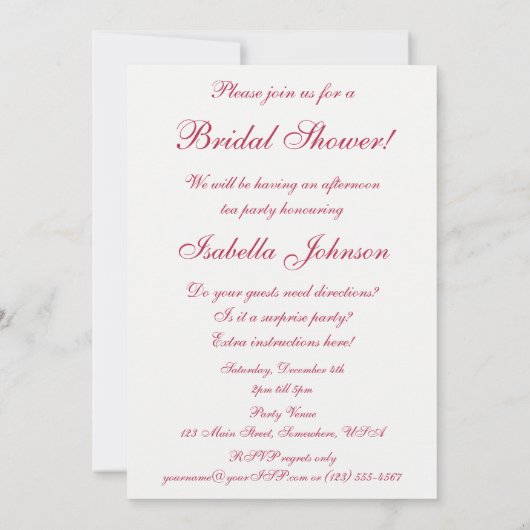 bloemen, Garden Rozen Vrijgezellenfeest Party Kaart (Achterkant)