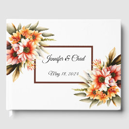 Bloemen gastboek gastenboek