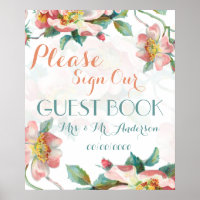 Bloemen gastboek