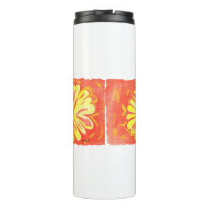 Bloemen - Gele Bloemen Thermosbeker