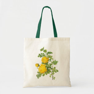 bloemen, gele rozen van Redoute Tote Bag