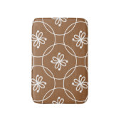 Bloemen geometrisch:  kunstpatroon. badmat (Voorkant Verticaal)