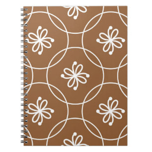 Bloemen geometrisch: kunstpatroon. notitieboek