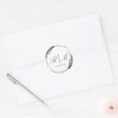 Bloemen geometrische sticker (Envelop)