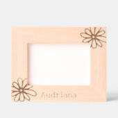 Bloemen gepersonaliseerd gegraveerde lijstjes (Voorkant)