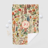  bloemen (gepersonaliseerd) golfhanddoek (Insitu)