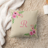 Bloemen gepersonaliseerd kussen (Deken)