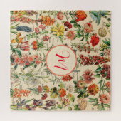 bloemen (gepersonaliseerd) legpuzzel (Horizontaal)