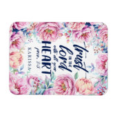  bloemen | Gepersonaliseerde Schrift Magneet (Horizontaal)