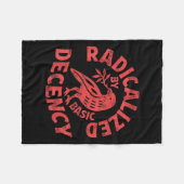 Bloemen geradicaliseerd door Basic Decency Feminis Fleece Deken (Voorkant (Horizontaal))