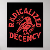 Bloemen geradicaliseerd door Basic Decency Feminis Poster (Voorkant)