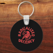 Bloemen geradicaliseerd door Basic Decency Feminis Sleutelhanger (Voorkant)