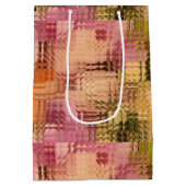 Bloemen geschenkzak, bruiloft geschenkzak, douche  medium cadeauzakje (Achterkant)