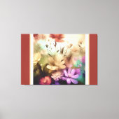 bloemen gestrekte canvas (Voorkant)