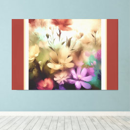  bloemen gestrekte canvas afdruk