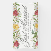 Bloemen Gewoon Getrouwd Auto Banner (Verticaal)