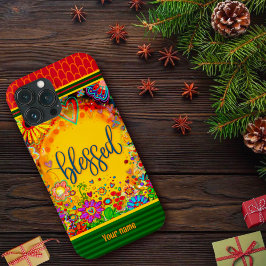 Bloemen Gezegende Inspirivity Naam Hoesje-Mate iPhone 13 Pro Max Hoesje
