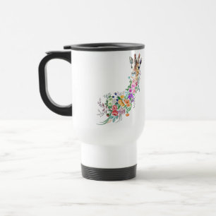 Bloemen Giraffe Reizen Mok