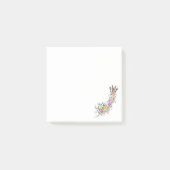 Bloemen Giraffe Sticky Notes (Voorkant)