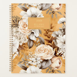  Bloemen Golden Cream Waterverf Planner