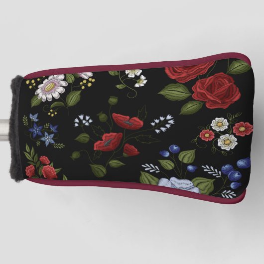 Bloemen Golfheadcover (Voorkant)
