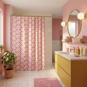 Bloemen Gordijn voor de Douche