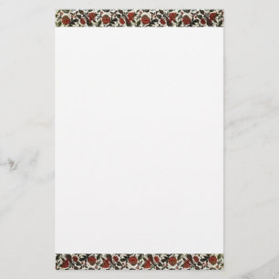 bloemen grens briefpapier