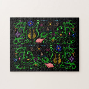 Bloemen & Grillen~centraliteit Legpuzzel