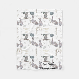 Bloemen, grillig, Nursery waterverf verhalen Fleece Deken