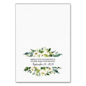  Bloemen Groen Bruiloft Behuizing Kaarten (Achterkant)