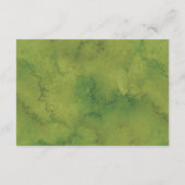 Bloemen Groen Foliage Bruiloft Wishing Well Informatiekaartje (Achterkant)