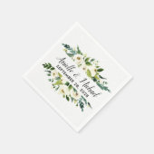 Bloemen Groen Tuin Bruiloft Servetten (Hoek)