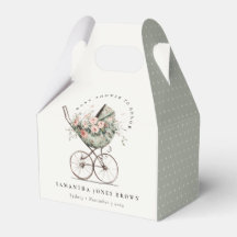  Bloemen Groene Blush wandelwagen Baby shower