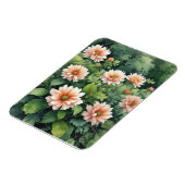 Bloemen Groene Elegante Waterverf Magneet (Linkerzijde)