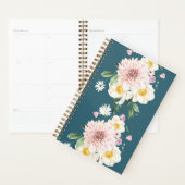 Bloemen groene spiraalvormige planner (Display)