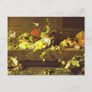 Bloemen, groenten en fruit, Frans Snyders Briefkaart