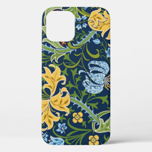 Bloemen grote bloemen: donkergroen iPhone 12 hoesje