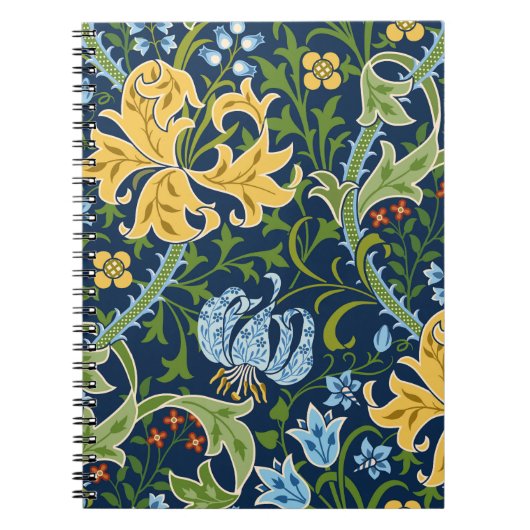 Bloemen grote bloemen: donkergroen notitieboek (Voorkant)